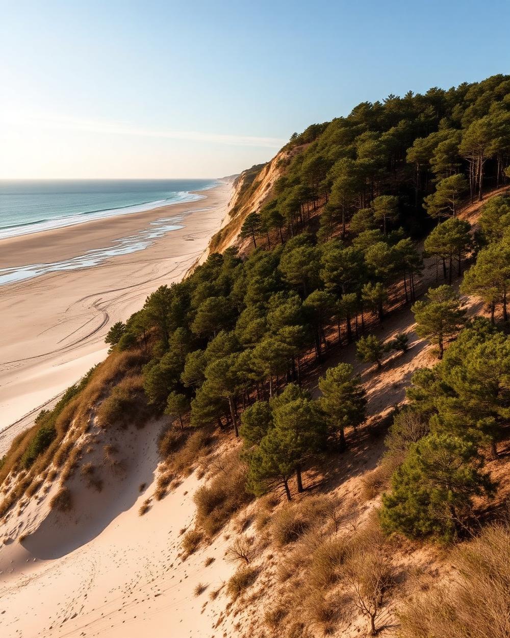 Dune du Pilat entre forêt de pins et océan